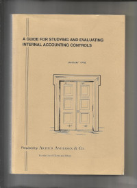 Image of A Guide for studying and evaluating internal accounting controls