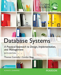 Image of Database systems : a practical approach to design, implementation, and management 6th ed
