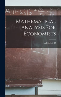 Image of Mathematical analysis for economists