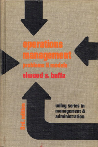 Image of Operations management : problems and models