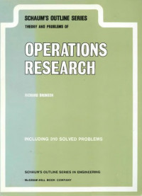 Image of Theory and problems of operations research
